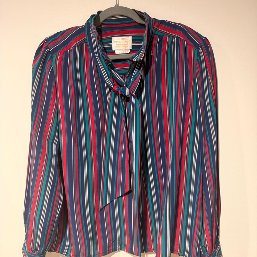 Pendleton Multicolor Striped Blouse